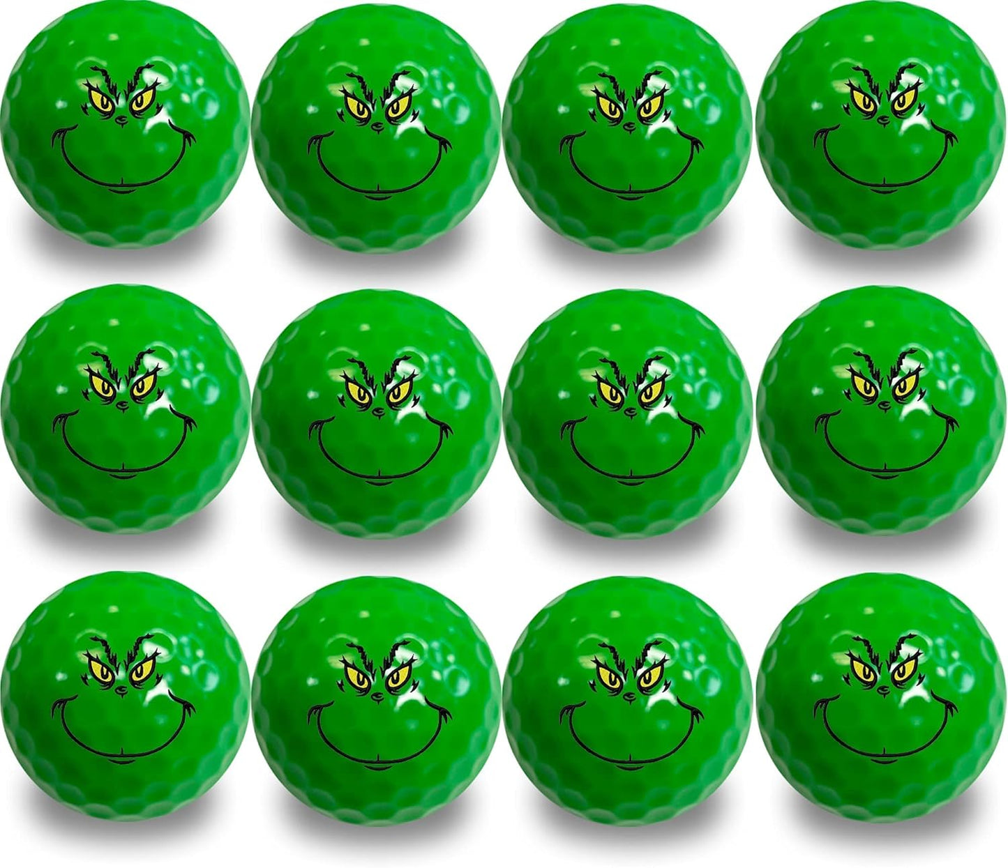 Grinch Golf Balls 12 Pack - Perfect Gift for All!