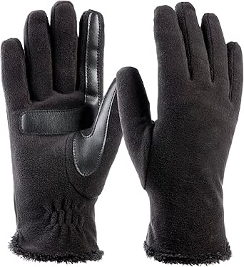 isotoner Womens Stretch Fleece Gloves with Smart Touch Technology
