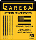 Zareba A-48B 4-Foot Electric Fence Posts - 50 Pack for Quick