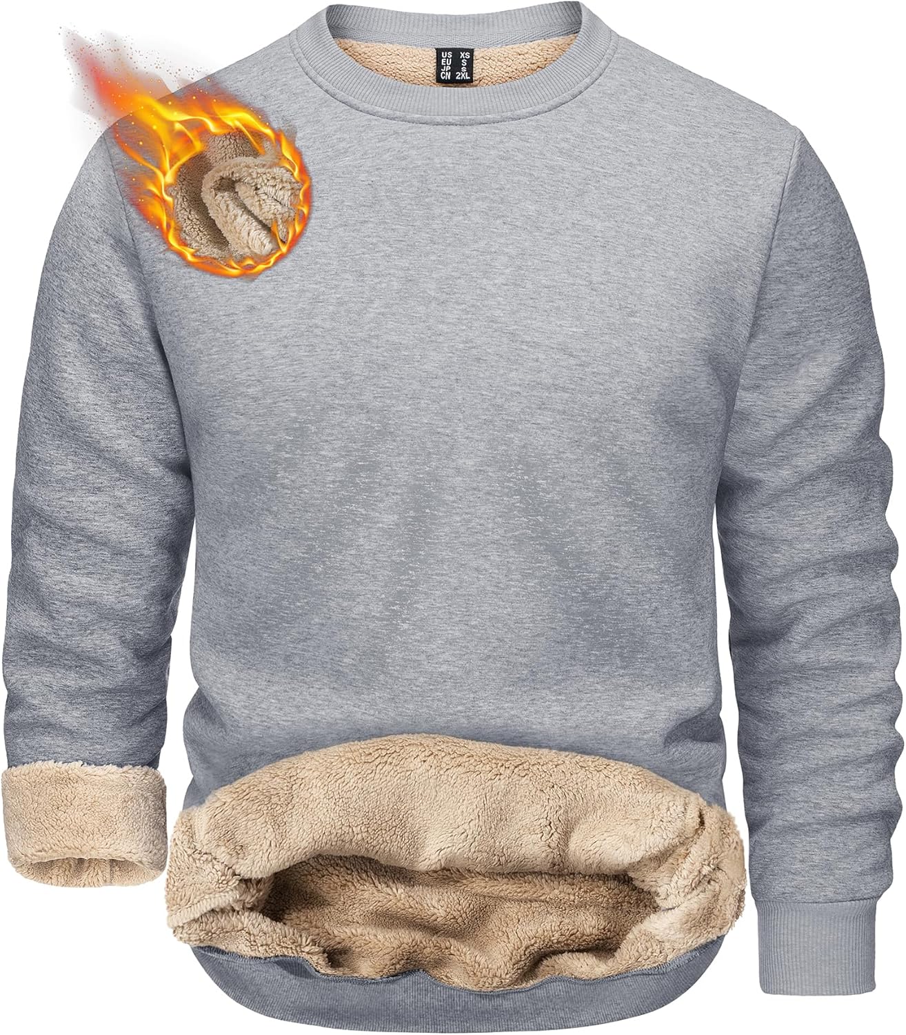 TACVASEN Men's Crewneck Sweatshirt for Ultimate Warmth and Comfort