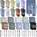90 Pcs Employee Appreciation Gifts Set 16 oz Tumblers, Notebooks