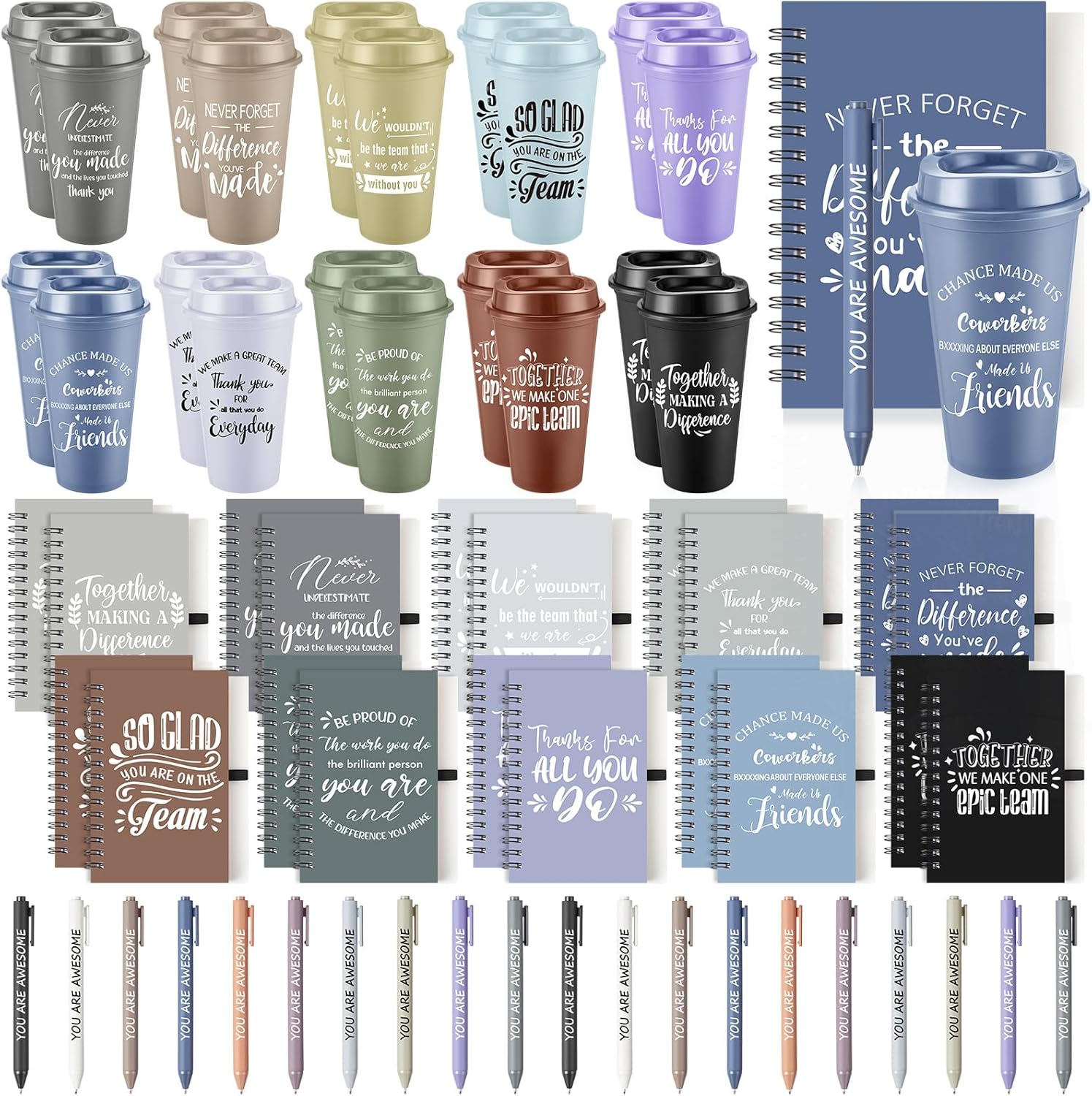 90 Pcs Employee Appreciation Gifts Set for Team and Coworkers
