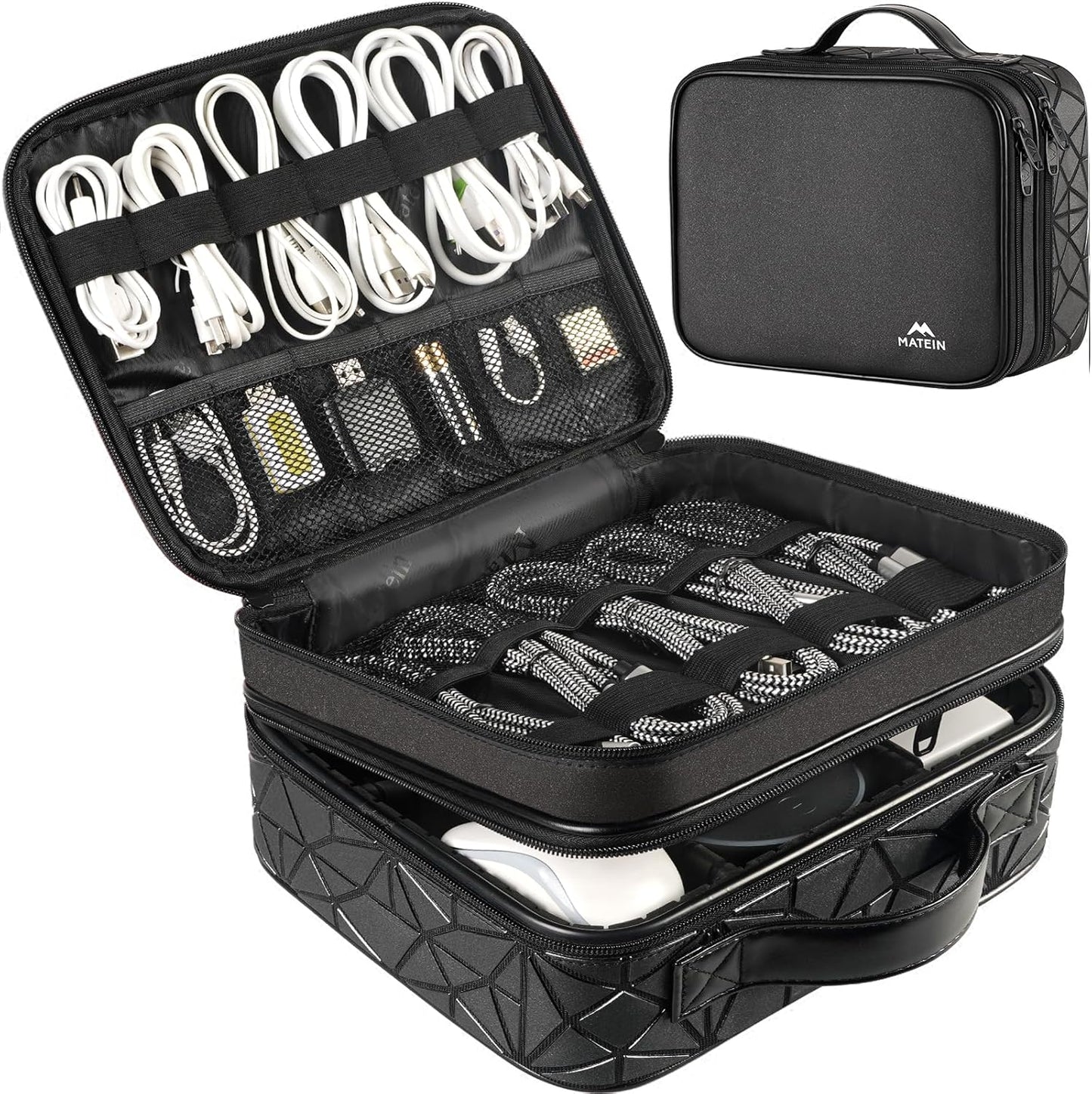 MATEIN Cord Organizer Case for DJ Gear and Music Accessories