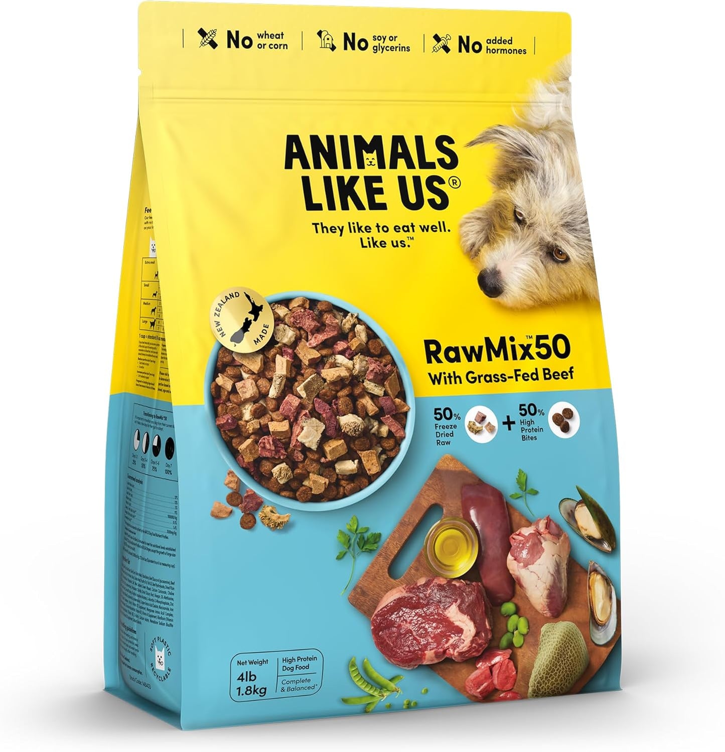 RawMix50 Premium Freeze-Dried Raw Beef Recipe Dog Food Review