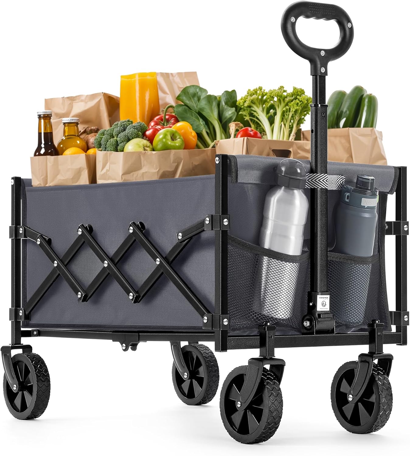 Portable Folding Wagon, 330 lb Capacity