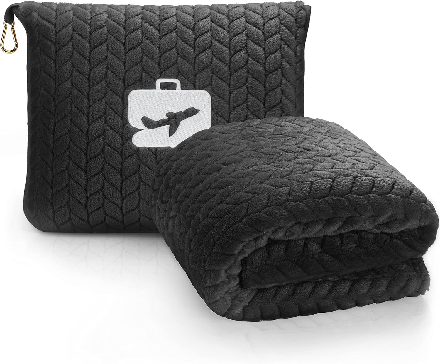 EverSnug Travel Blanket & Pillow - Ultra-Soft Microfleece 2 in 1
