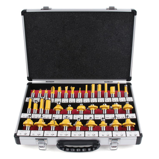 1/2 Shank Router Bit Set 35 Pcs for Woodworking Projects