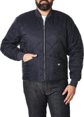 Dickies Men's Diamond Quilted Nylon Jacket for Men - Water Resistant