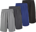 Essential Elements Men's Dry-Fit Athletic Shorts 4 Pack - Sweat