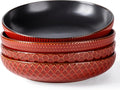GBHOME 9.5ft Large Pasta Bowls - 42 oz Stoneware Set of 4