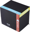 VEVOR 3 in 1 Plyometric Jump Box - Adjustable Heights for Home Gym
