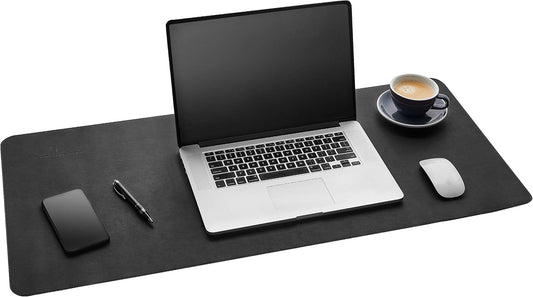 Premium Gallaway Leather Desk Protector - 36x17 Black