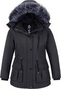 wantdo Women's Plus Size Winter Coat Waterproof Puffer Jacket - Warm