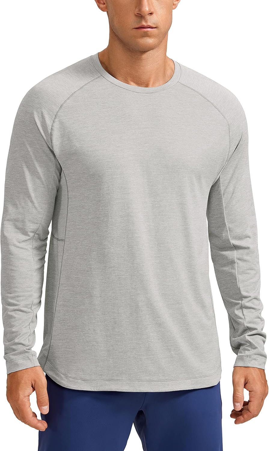 CRZ YOGA Men's Quick Dry Long Sleeve Shirt