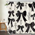 Vintage Girly Bow Shower Curtain by Ufeela