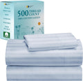 California Design Den Twin Cotton Sateen Sheets - 500TC Cooling