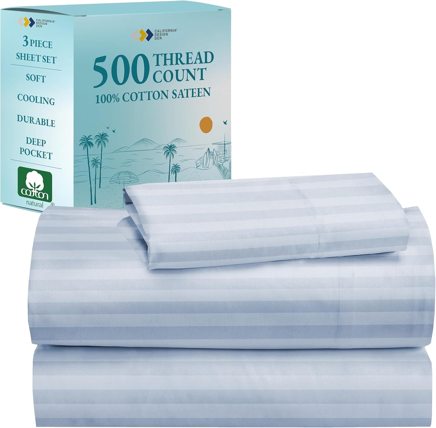 California Design Den Twin Size Bed Sheets for Luxurious Comfort
