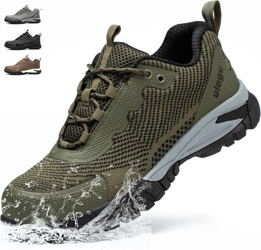 Ulogu Steel Toe Shoes for Men Women Waterproof Comfy Safety Sneakers