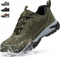 Ulogu Steel Toe Shoes for Men - Waterproof Non Slip Work Sneakers