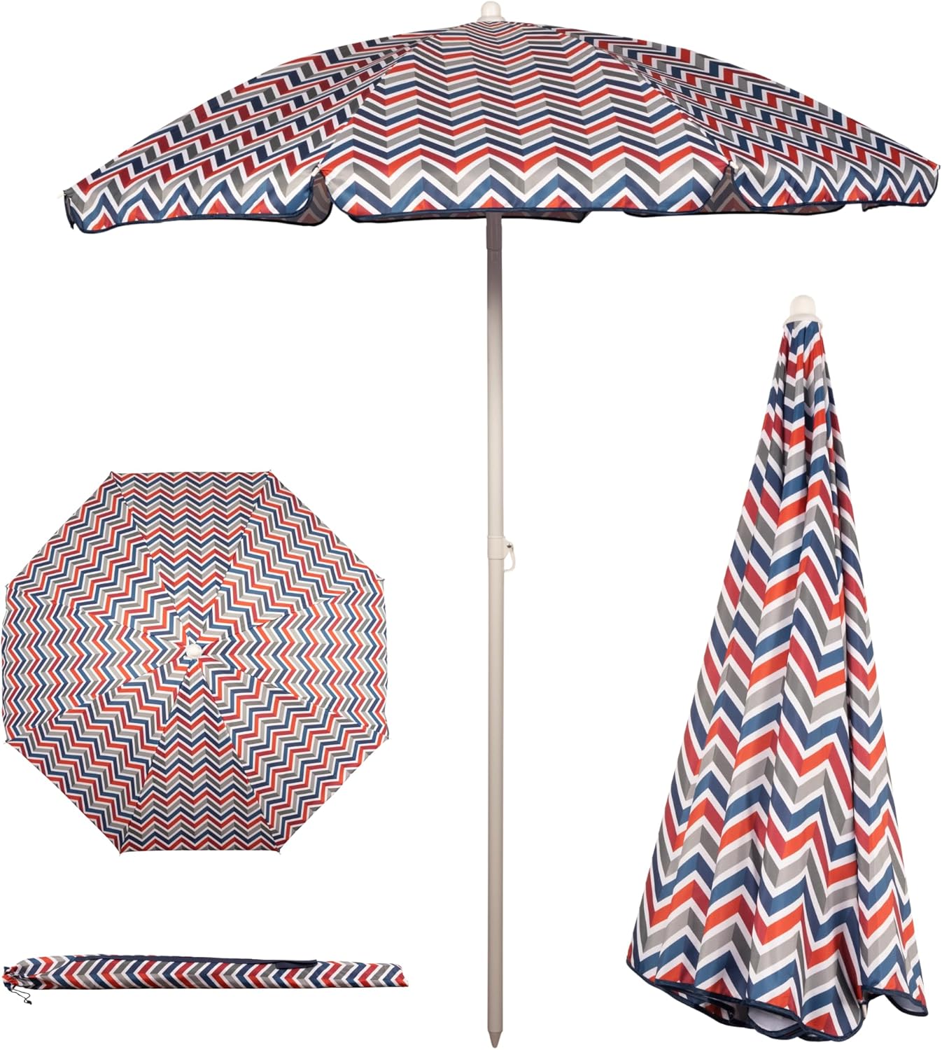 Portable Beach Umbrella for Sun Protection and Shade Anywhere