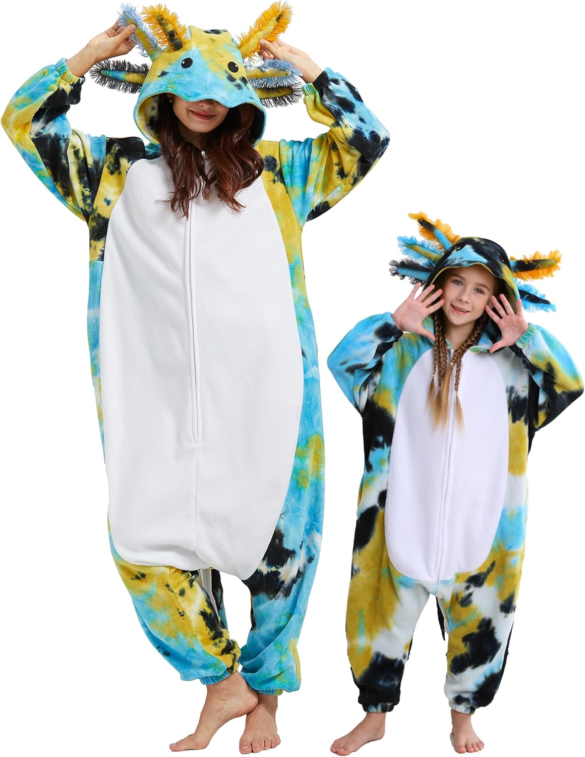 Unisex Axolotl Onesie Pajamas for Cozy Sleepwear and Fun