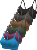 Geyoga 6 Pcs Sports Bra for Women - Comfortable Seamless Bralettes