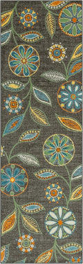 Reggie Floral Runner Rug 2ft 6in x 8ft - Washable Non Slip Runner