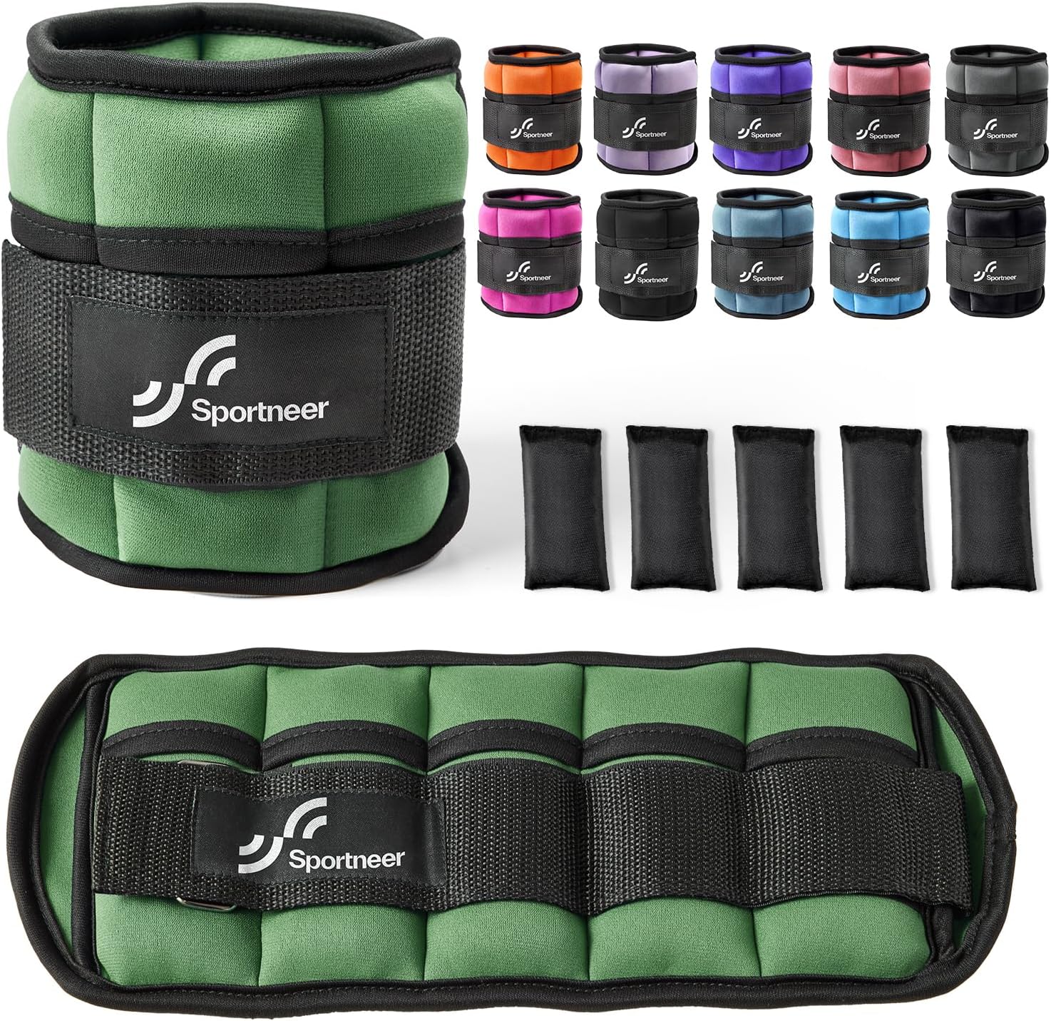 Sportneer Adjustable Ankle Weights for Enhanced Workout Intensity