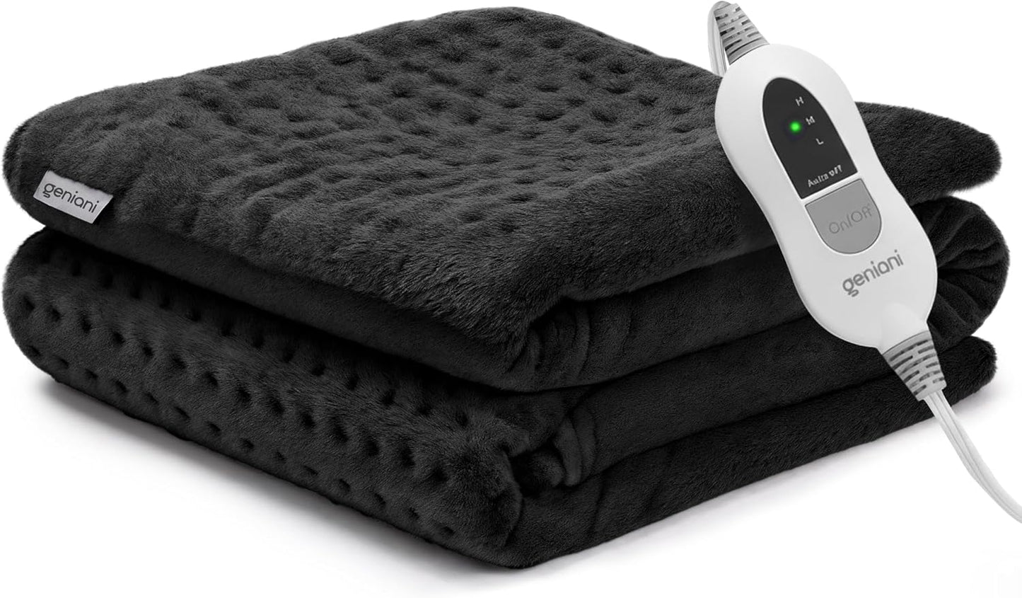 GENIANI Electric Heated Throw Blanket for Pain Relief & Comfort