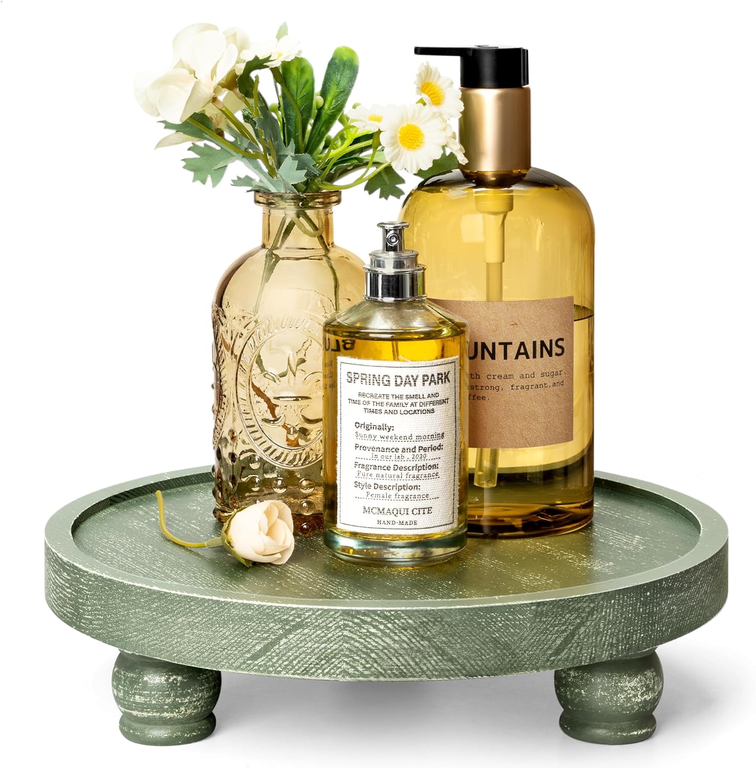EOSAHR Farmhouse Pine Wood Riser for Stylish Home Decor