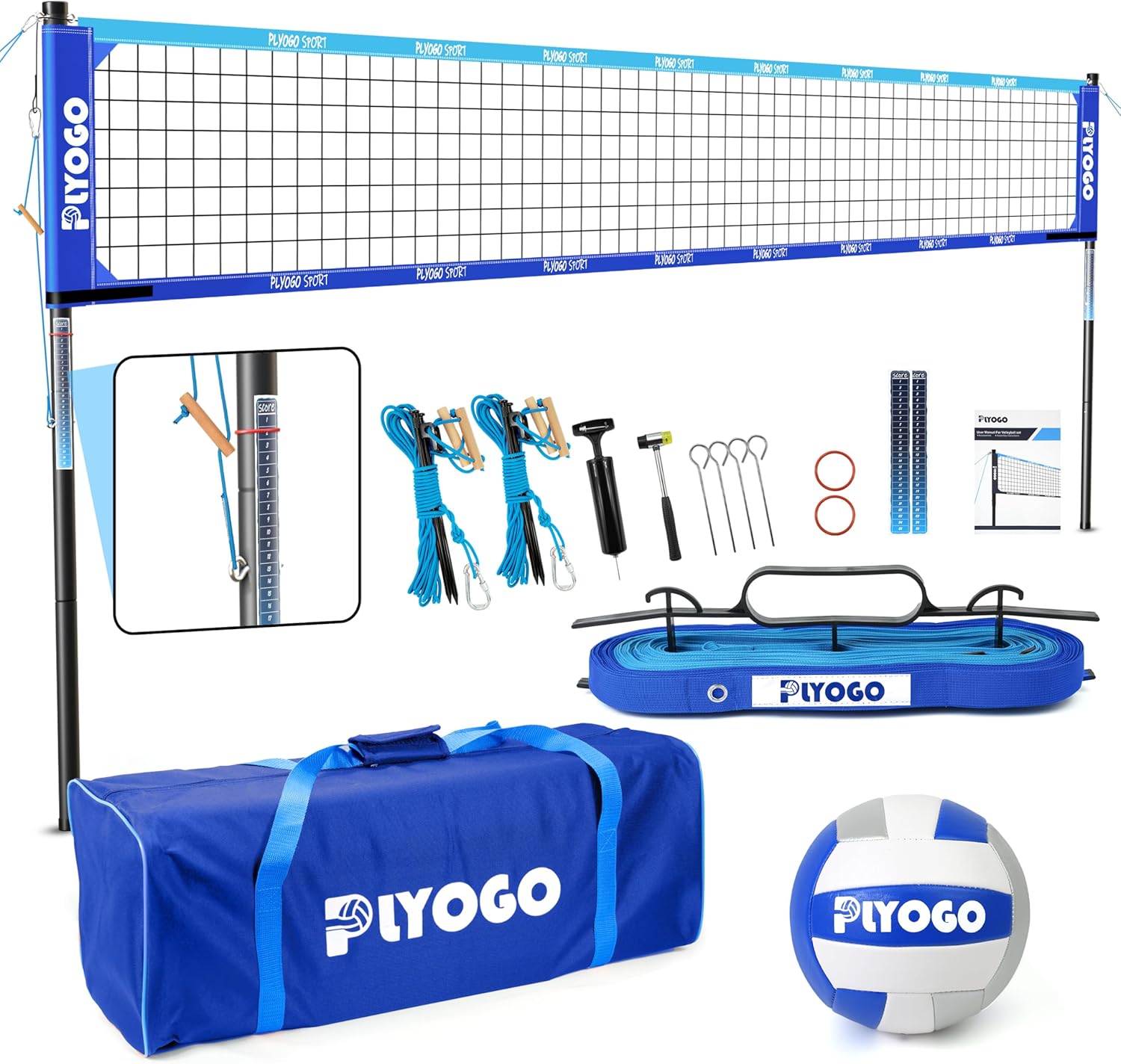 Professional Portable Volleyball Net Set for Backyard Fun