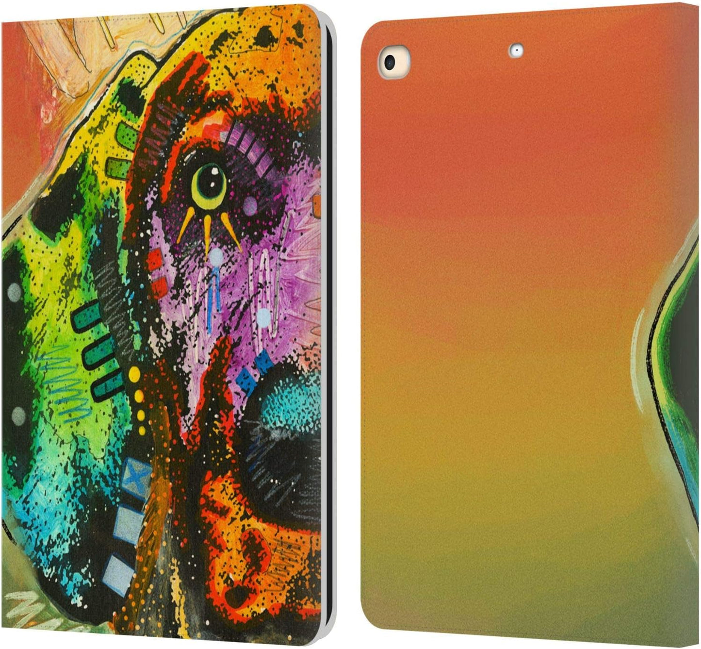 Dean Russo Lab Dogs Leather Wallet Case for iPad 9.7 2017/2018
