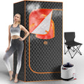 Portable Sauna Box with Remote and Folding Chair - Home Steam Spa