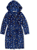 Lands' End Kids Hooded Fleece Solid Robe - Cozy, Plush Layer for Kids