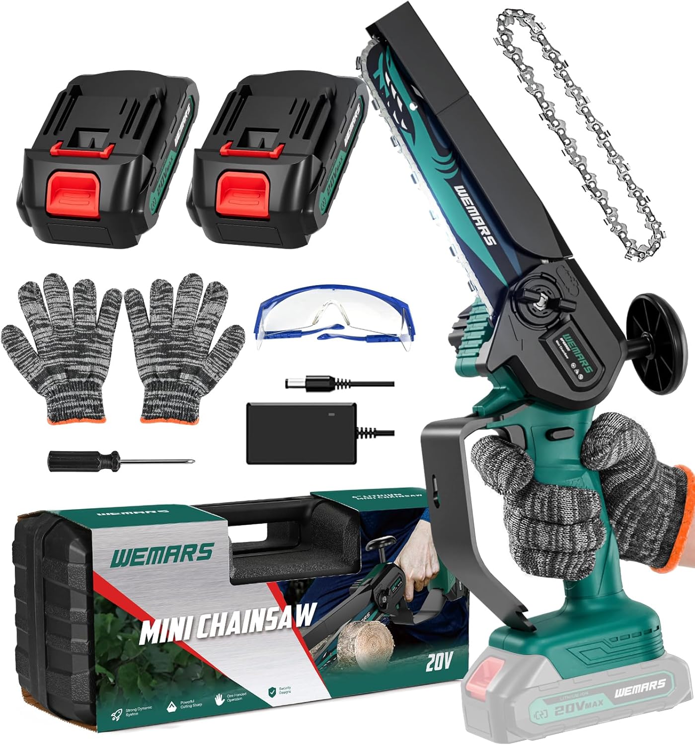 WEMARS Mini Chainsaw Cordless: 6-Inch Power Tool Upgrade