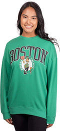 Ultra Game Women's Oversized NBA Fleece Pullover Sweatshirt - Soft Fit