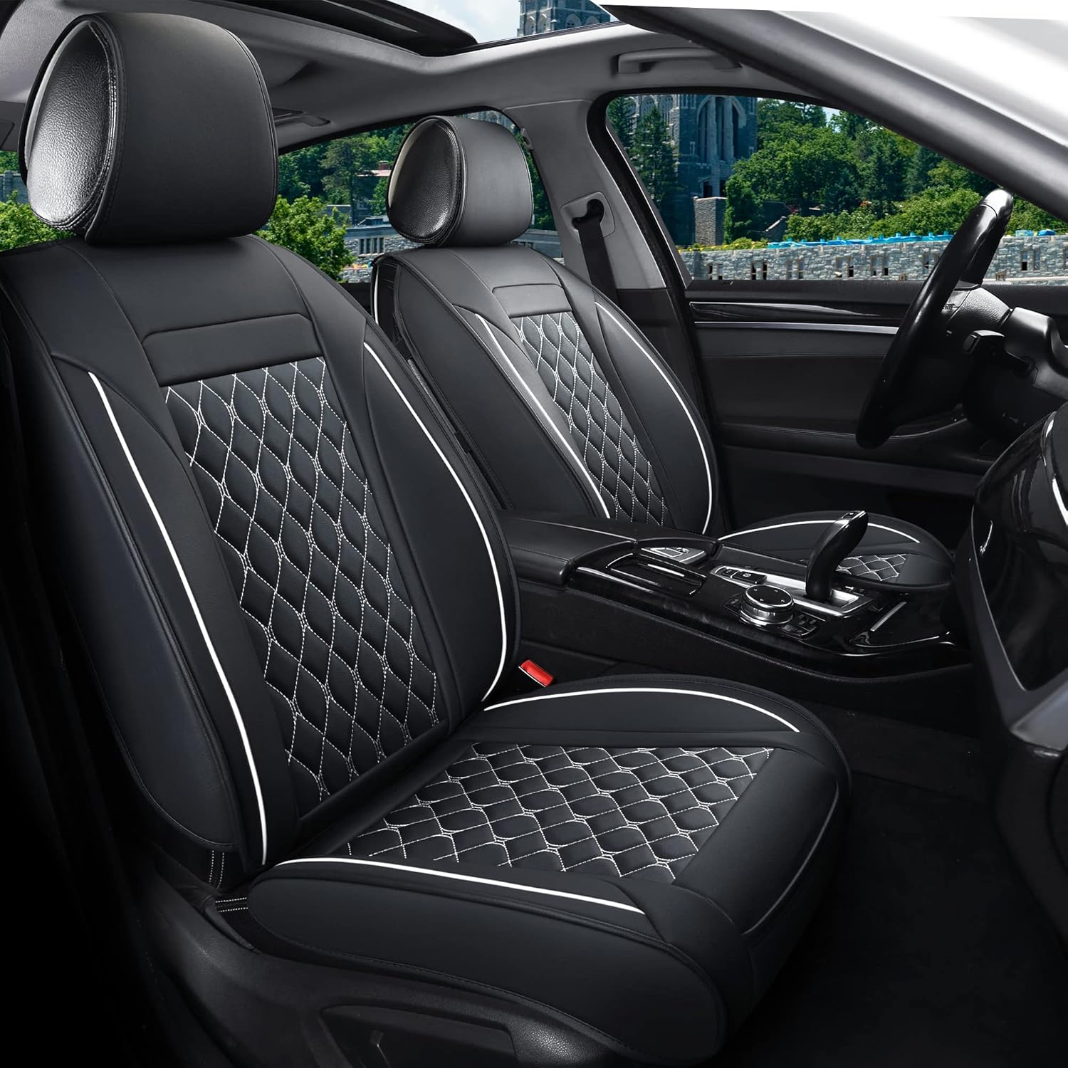 Universal Car Seat Covers Front Pair for Most Vehicles