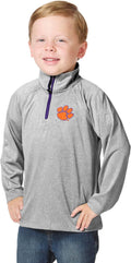 Toddler Boys 1/4 Zip Clemson Pullover Wind Shirt - Lightweight