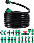 52 FT 1/2 PVC Garden Irrigation Tubing Hose Main Line - Complete DIY