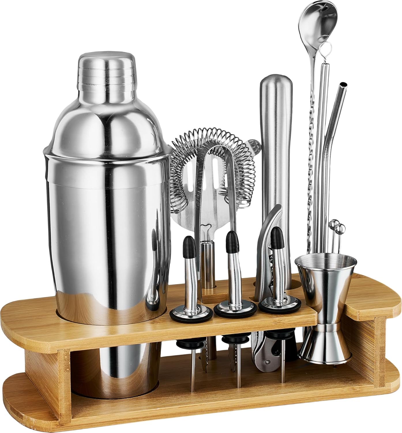 FineDine 17-Piece Cocktail Shaker Set for Home Bartenders