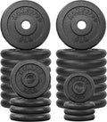 A2ZCARE 1 inch Weight Plates Set 1.25 lbs to 15 lbs - Durable Cast