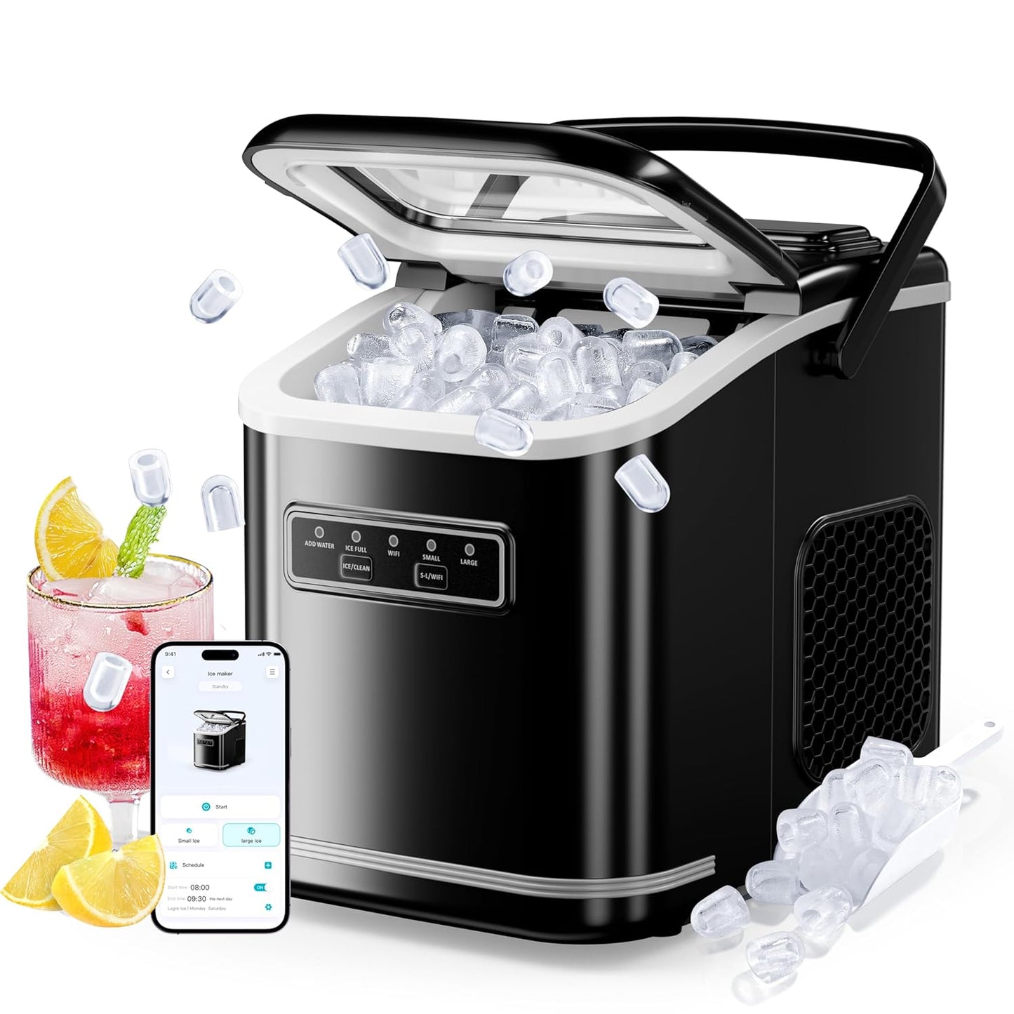 ecozy Smart Ice Maker: Portable Ice Maker with Voice Control