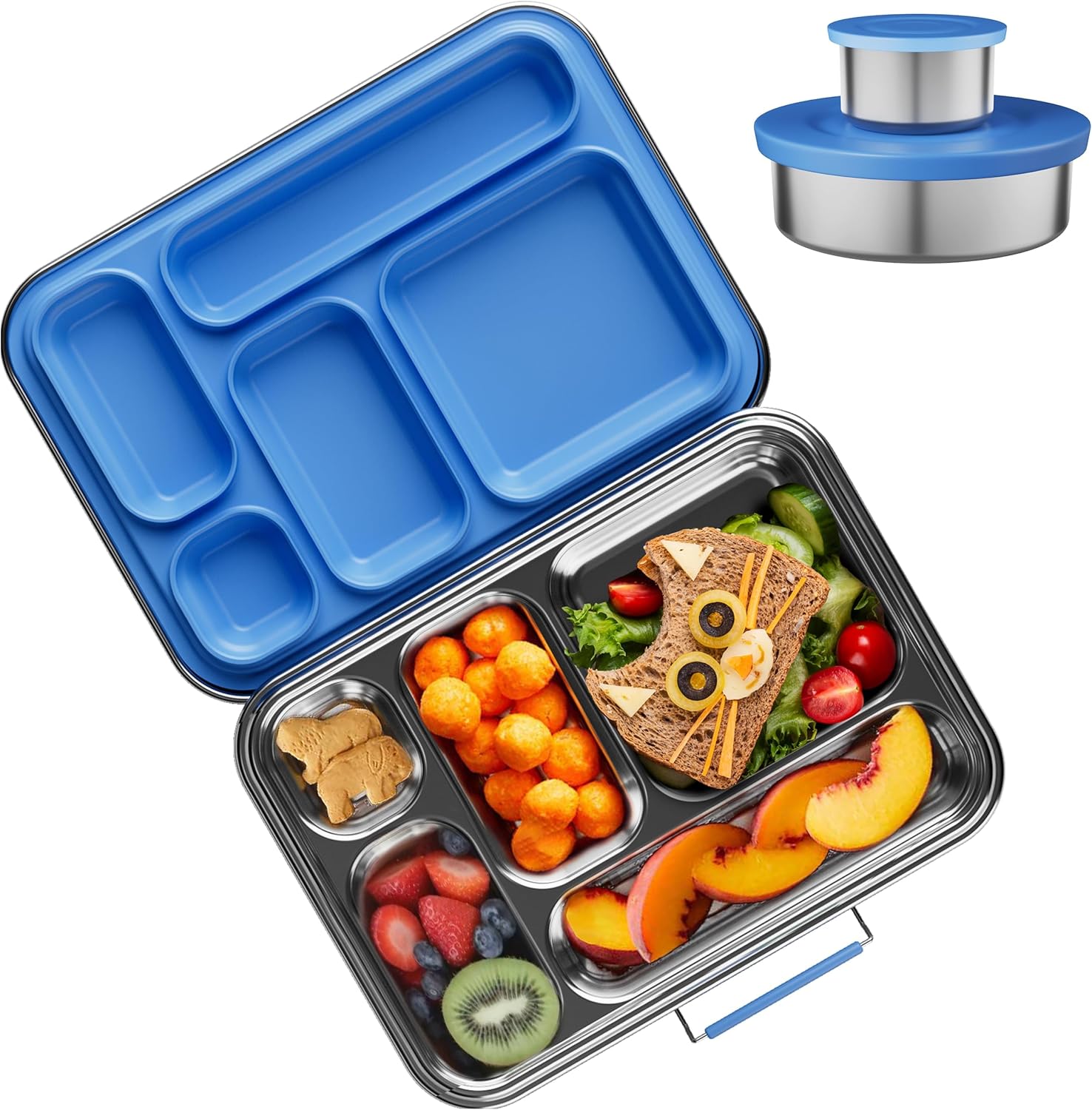 Stainless Steel Bento Box for Kids - Durable and Safe Design