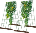 Cucumber Trellis 2 Pack Foldable A-Frame Garden Trellis - Space Saving