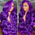 Purple 5x5 Body Wave Glueless Human Hair Wig - Wear and Go