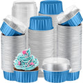 Aluminum Foil Baking Cups with Lids 5 oz - Disposable Ramekins