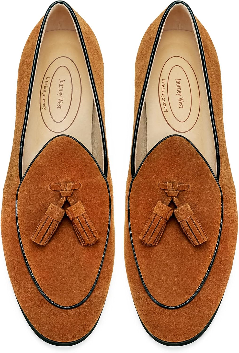 Journey West Men's Vintage Loafers for Casual and Formal Wear