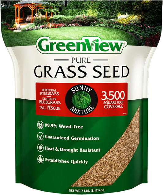GreenView Pure Grass Seed Sunny Mixture for Lush Lawns