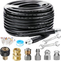 70FT Sewer Jetter Kit for Pressure Washer - 5800PSI Drain Cleaner Hose