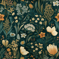 Vintage Floral Peel and Stick Wallpaper - Boho Floral Contact Paper